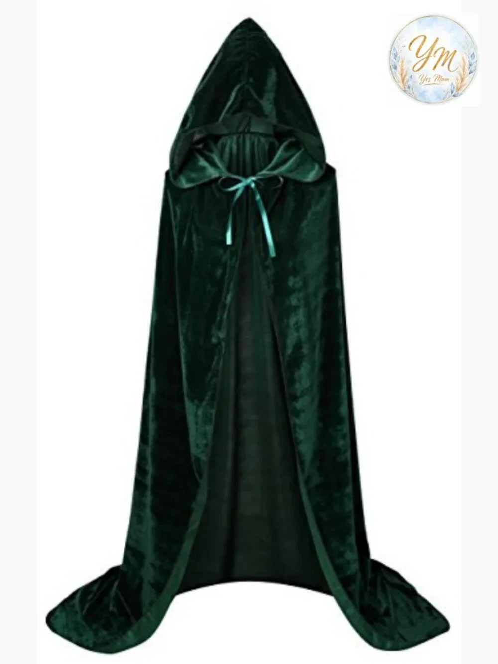 Unisex Velvet Hooded Cloak Cape for Halloween Cosplay Costume